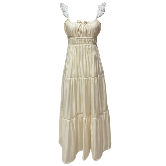 AUVORA Cream White Milk Maxi Dress