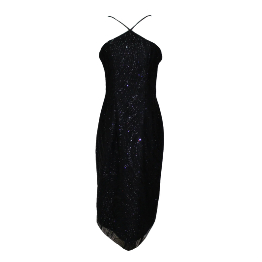 MATRIX HALTER MIDI DRESS