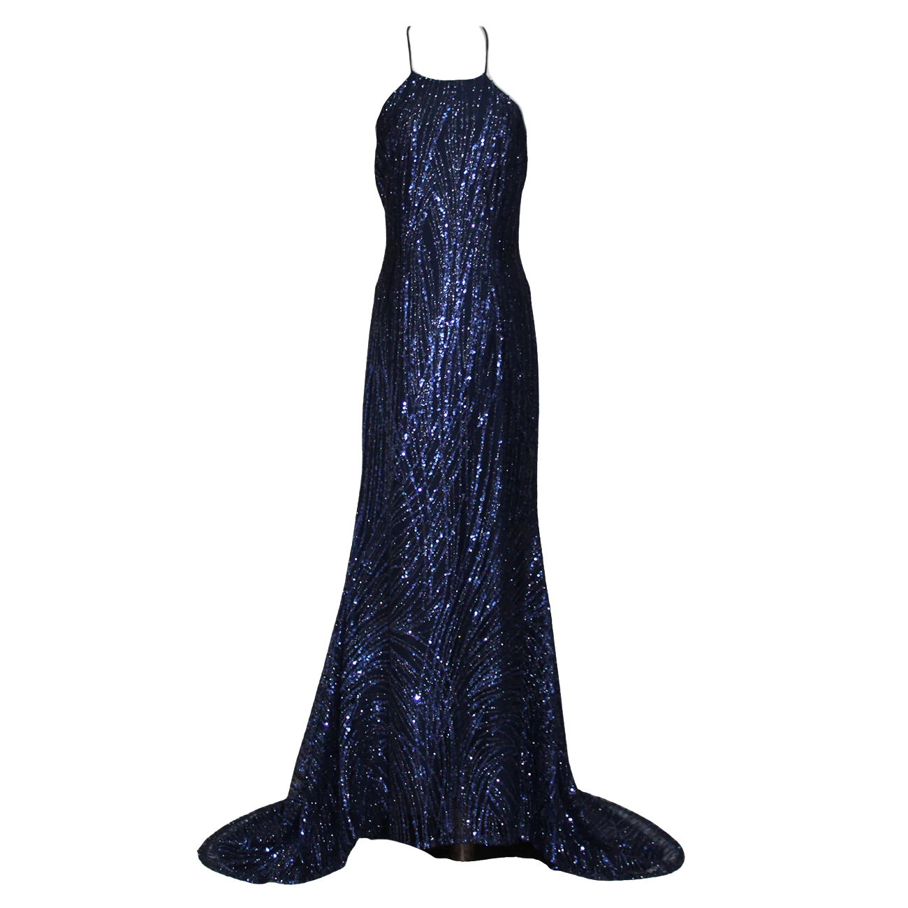 Navy Blue Halter Mermaid Gown | Luxury Formal Evening Gown | AUVORA Navy Blue Halter Mermaid Gown | Luxury Formal Evening Gown | AUVORA