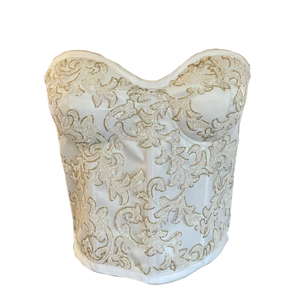AUVORA White Luxury Strapless Corset Top
